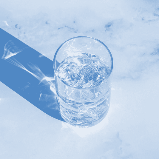 A glass of water