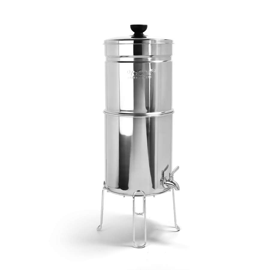 Polished Big+ with Stand | Countertop water filter